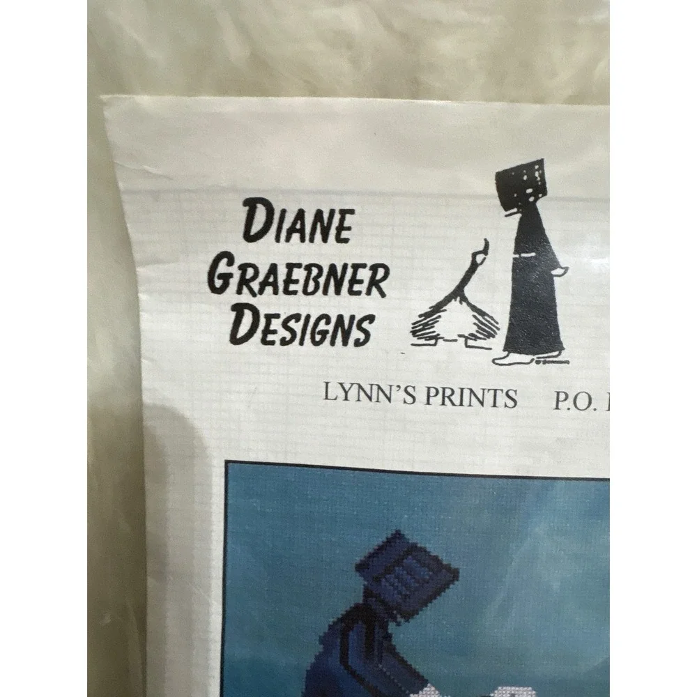 Diane Graebner Designs Evening Feed Cross Stitch Kit DGX-024 Sheep Vintage New